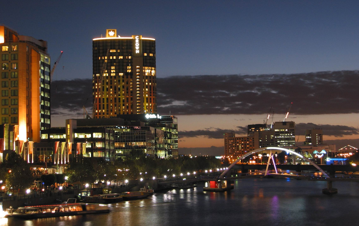 Beach huts in Melbourne