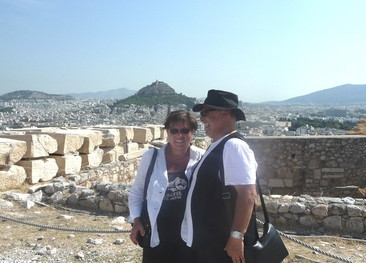 Christa and Arnold Löewnbrück in Athens